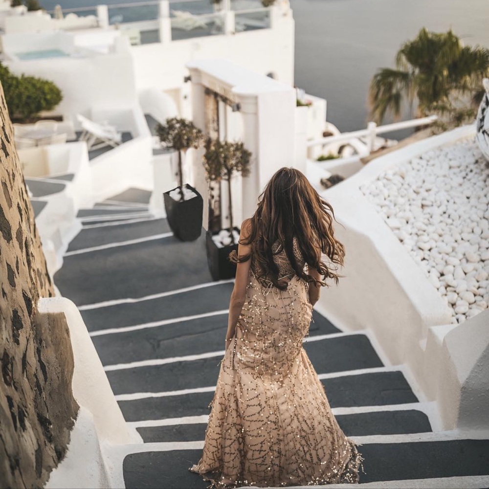Elegant Sequin Evening Gown